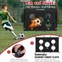 Soccer Goal,Backyard Soccer Goals for Kids 2 Pack,4x3/6x4 FT Portable Toddler Soccer Nets with Target,Ball & Cones,Soccer Training Equipment for Kids Youth Outdoor Games,Sports,Play