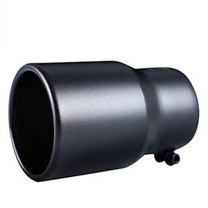 Black Exhaust tip -3.5'' Inlet Bolt on Design- Black Coated Stainless Steel Car Muffler Tips 3.5" ID x 4.5"OD x 6.5"L