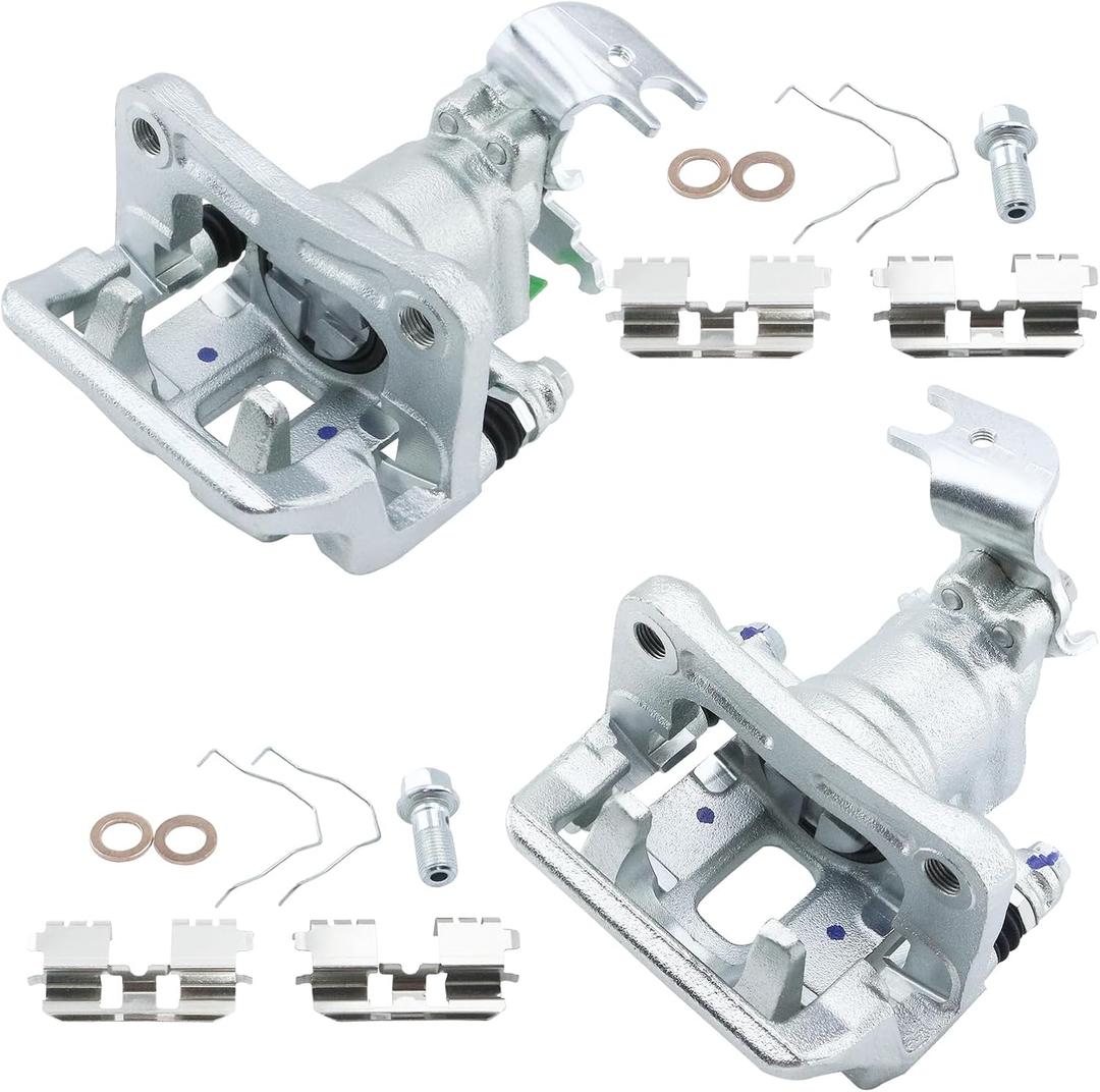 Rear Brake Calipers with Bracket 19B3358+19B3359 Replacement New for Honda Accord 2008-2012, Acura TSX 2009-2014: 19285711+19285712, FRC12163+FRC12164, 18FR2715+18FR2716, 2.4L 3.5L