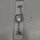 LETOID Bling Band & Case Compatible with Apple Watch 40mm 41mm 42mm 44mm 45mm 46mm Series 11 10 9 8 7 6 5 4 SE for Women, Fancy Metal iWatch Bands Rhinestone Bracelet Dressy Strap with Face Cover (Silver)