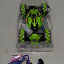 Gesture Sensing RC Stunt Cars - Toys for Boys Girls 6-12 | Best Gifts for Kids 6-12 Years Old | 4WD 360 Rotating Remote Control Transform Car | All-Terrain Off Road Vehicle with Lights Music Green