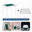 Garvee 35" Mahjong Table 4Player Folding Card Table w/Cup Holders &Tray