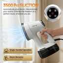Vacuum Steamer for Clothes, 2-in-1 Handheld Garment Steamer with Suction