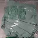 PRETTYGARDEN Women's Casual Summer Midi Dress Puffy Short Sleeve Square Neck Smocked Tiered Ruffle Dresses (Large, Green)