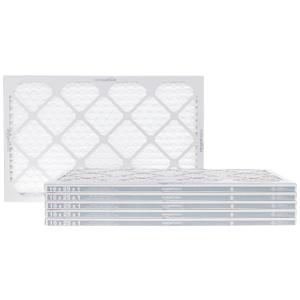 Amazon Basics 16x25x1 Air Filter 6-Pack, MERV 11 Electrostatic AC Furnace Filters for Allergies, Captures Dust and Pollen (Actual Size: 15.75" x 24.75" x 0.75")