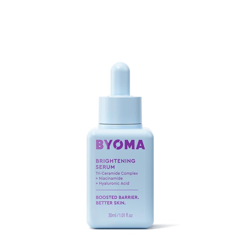BYOMA Brightening Serum - Barrier Repair Serum - Brightening & Hydrating Face Serum with Hyaluronic Acid, Niacinamide & Ceramides - Hyaluronic Acid Serum For Face, Glowing, Radiant Skin - 1.01 fl. oz