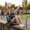 Aluminum Frame Kayak Seat Replacement Breathable Mesh Stadium Chair for Sit-On-Top Fishing Kayaks & Canoes High Back Support & Adjustable Straps