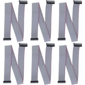 Antrader F/F IDC Connector 20 Pins Flat Ribbon Cable 2.54mm Pitch 45cm/17.7in Length 6pcs