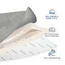 Ultra Soft Baby Play Mat for Floor,1.3" Thick Elasti-Foam 79x158in Mat for Toddlers Infant Kids,Non-Slip Backing Safe for Crawling&Tummy Time,Tatami Style(Light Grey)