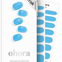 ohora Semi Cured Gel Nail Strips Works with Any UV/LED Lamps, Salon-Quality, Long Lasting, Easy to Apply & Remove - Includes 2 Prep Pads, Nail File & Wooden Stick