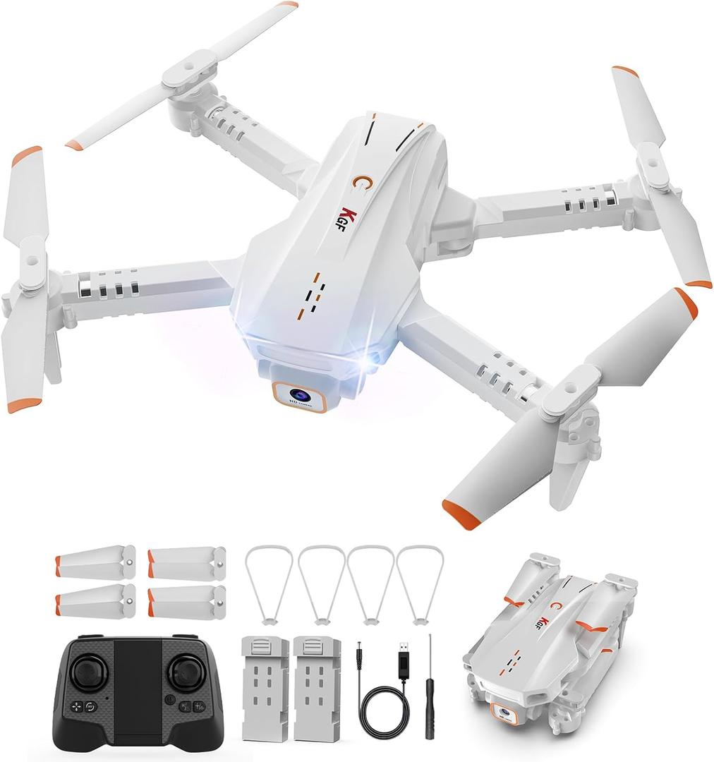 Mini Drone for Kids,Drones with Camera for Adults,Kids Drone with Gesture Control, One Key Start/Land, 3D Flips, Waypoints Fly, Headless Mode, 1080P HD FPV Foldable RC Quadcopter Toys Gifts for Boys (Grey)