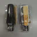 2 Set Alto Sax Mouthpiece Kit Include 2 Gold Saxophone Mouthpieces 2 Reeds 2 Plastic Caps 2 Sax Ligatures for Prolonged Usage or Replacement for Professional Player or Music Enthusiast