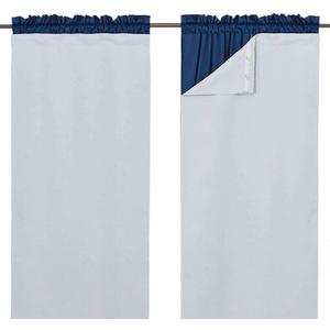 NICETOWN White Blackout Curtain Liners for Window - Noise Reducing Light Blocking Liner for 84 inch Curtains (Set of 2, Each is 27" x 80", Hooks Included, Greyish White)