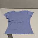 AKEWEI 1 Pack Women Short Sleeve Crop Top Basic Tees Fitted Trendy 2025 Summer Shirts Undershirts Casual Going Out Cropped T-shirt (Blue, S)