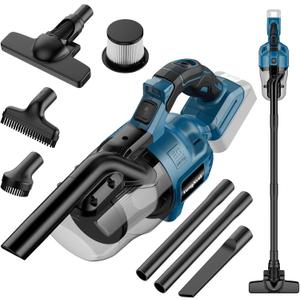 Cordless Vacuum Cleaner for Makita 18V LXT Battery, Handheld Vacuum Cleaner for Home Car Hardwood Floor Carpet, Portable Shop Vacuum with Washable HEPA Filter(Tool Only) (Blue)