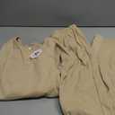 Arshiner Girls Thermal Underwear Set Long Johns Cold Weather Kids Base Layer Top Bottom Warm Winter Khaki 10-11 Years