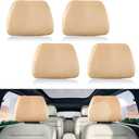 4Pcs Elastic Car Headrest Protectors Soft and for SUV and For Truck For Seat Cover