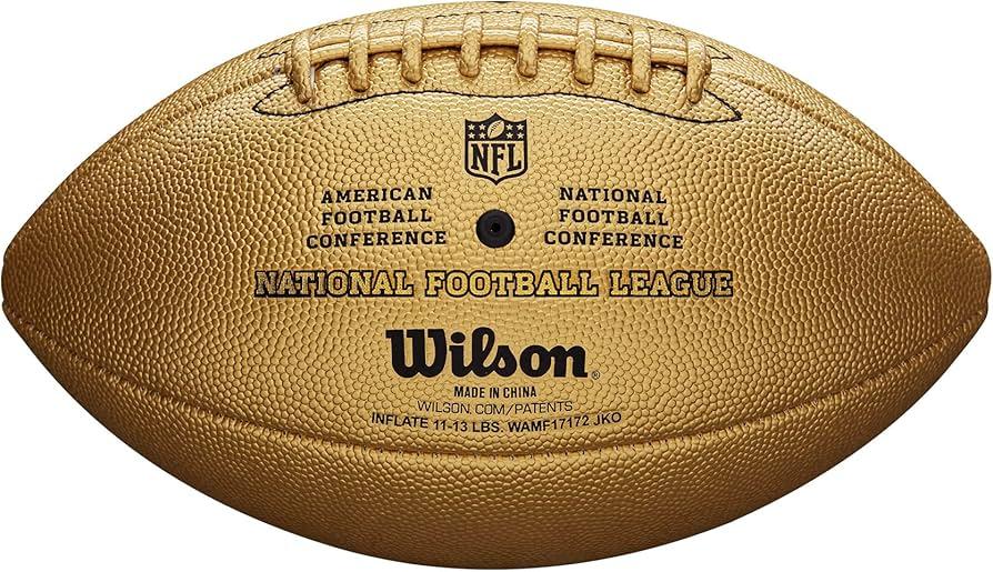 WILSON The Duke NFL Metallic Edition Football - Official Size, Gold