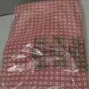 Table Cloth, Spice Red/White Woven Fringed, 100% Cotton Table Cover, Size 60x102 Inch, Suitable for Formal Dining, Everyday Meals and Casual Occasions.