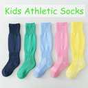 Marchare Boys Soccer Socks Toddler Football Socks Knee High Solid Sports Socks For Boys Girls