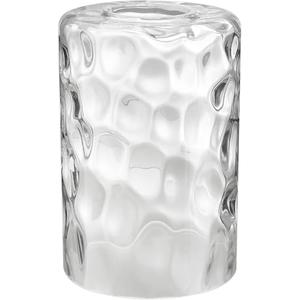 Clear Hammered Glass Lamp Shade Replacement, Water Ripple Glass Lampshade Accessory for Lighting Fixture（1-5/8-Inch Fitter Opening）