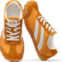 Barefoot Shoes Women Casual Sneakers,Wide Toe Box Shoes Women Zero Drop Barefoot Shoe Men,Minimalist Trail Running Shoe,Non-Slip Lightweight Breathable Comfortable Fashion Walking Hiking Shoes Unisex (Orange, XXL)