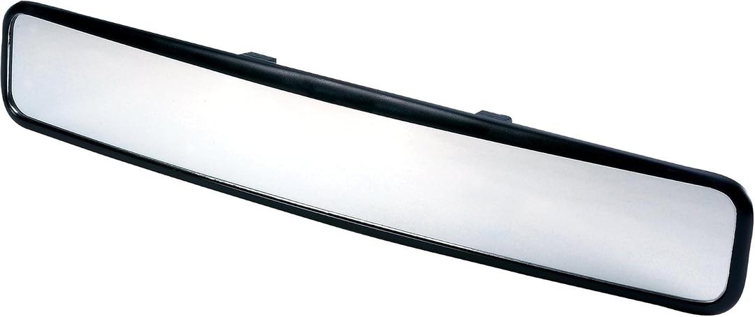 K Source Universal 18" Wide Angle Rear View Mirror, Clip-On, Easy Install, For Cars, Vans, SUVs & Trucks