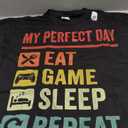 My Perfect Day Video Games T-Shirt Funny Cool Gamer Tee Gift T-Shirt M