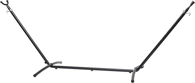 Amazon Basics 2 Person Heavy Duty Hammock Stand for Outside, Includes Portable Carrying Case, 9 foot, Black