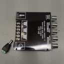 Bluetooth 5.1 Audio Stereo Amplifier Board,200W HiFi 2.1 Channel Mini Subwoofer Power Amp Module with Treble & Bass Control,DC 12-24 V, Audio Amp Board for Home DIY Wireless Speaker