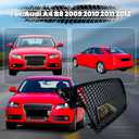 Front Bumper Grille for 2009-2012 Audi A4 B8 Replacement Front Radiator Grill, ABS Upper Hood Hollow Grille Part Car Radiator Guard for 2009 2010 2011 2012 Audi A4 B8