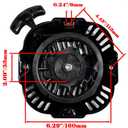 JMCHstore Pull Start Recoil Starter Assembly for Generac GP3600 GP3250 Generator, 196cc 208cc 212cc Gasoline Engine, Gas Pressure Washer 2900 3600 3100 2500 PSI Speedwash, 0J08071SRV 0J08074SRV