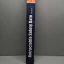 Retractable Safety Baby Gate or Mesh Dog Gate,Durable Portable Mesh Retractable Gate,Easy to Use for Stairs, Doorways, Hallways, Indoor, Outdoor, 33.5" Tall, Up to 45" Wide, Cream