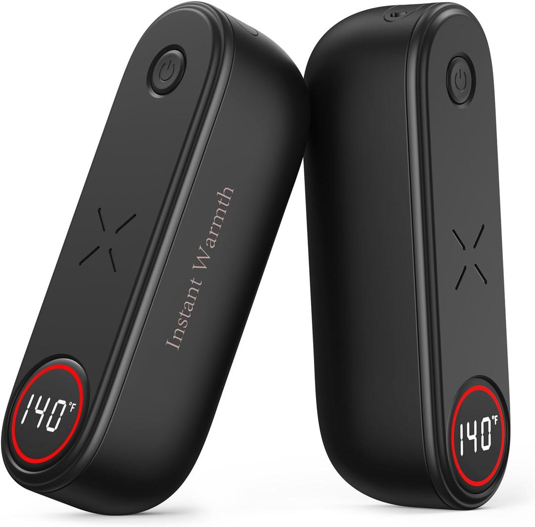 2 in 1 Hand Warmers Rechargeable, Magnetic Electric Hand Warmer 8000mAh USB-C, 3 Heat Levels up to 140F, Quick Heating Portable Hand Warmers, Gifts