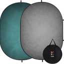Kate Pop up Backdrop Gray Collapsible Backdrops for Photography Studio Portable Backdrop for Headshot, 5x6.5ft