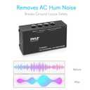 PYLE-PRO Compact Mini Hum Eliminator Box-2 Channel Passive Ground Loop Isolator, Noise Filter, AC Buzz Destroyer, Hum Killer w/ 2 1/4-Inch TRS Input and Output for 2 Mono /1 Stereo Signal