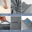 Arm Elevation Pillow Arm Wedge Pillows for Adults Arm Support Pillow with Pocket for Post Surgery Elbow Rest Pillow with Removable Pillow for Sleeping(Grey)