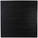 Slatwall Panel Garage Wall Organizer, Heavy Duty Wall Mounted Garage Slat Wall Storage Systems, PVC Wall Panels Slat Board, Slate Wall Black 4'W x 4'L