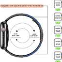 Tasikar Thin Band Compatible with Apple Watch Band 42mm(Series 11/10) 41mm 40mm 38mm Women Stainless Steel Metal Replacement Strap Compatible with iWatch SE Series 11 10 9 8 7 6 5 4 3, Black