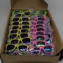 128 Pack Kids Sunglasses Party Favors, Kid's Neon Sunglasses Bulk, Childrens Sunglasses Boys Girls Eyewear Pack for Goody Bag Fillers Summer Beach Pool Birthday Party Supplies Age for 3-8