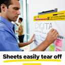 Post-it Super Sticky Easel Pad, 25 x 30 Inches, 30 Sheets/Pad, 6 Pads, Large White Premium Self Stick Flip Chart Paper, Super Sticking Power (559VAD6PK)
