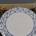 FillTouch 400 Pack 7 Inch Disposable Paper Plates for Everyday Use Soak Proof Heavy Duty Small Paper Plates for Dinner Picnic, Cut Proof Plate for Holiday Party Family Gatherings (Blue Leaves)