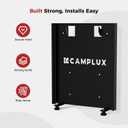 CAMPLUX Quick-Release Mounting Bracket for AY132 Portable Water Heater, Heavy-Duty Steel Holder with Anti-Vibration Pads, Tool-Free Setup for RV, Trailer, Camper Van & Garage Storage