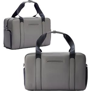 The FTL Lite Mens Gym to Office Bag - 17L Briefcase Gym Bag Hybrid with Shoe Compartment & 16" Laptop Sleeve - Executive Daily Carry & Overnight Duffel for Athletic Business Pros - Gray