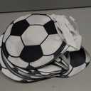 Shihanee 24 Pcs Soccer Party Favor Bags Ball Themed Party Goody Candy Bags Sport Game Treat Handbags Soccer Non Woven Gift Handbags for Sport Theme Supplies