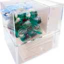 4 in 1 Dryer Sheet Holder, Laundry Pods Container, Lint Bin, Scent Booster, Dryer Balls, Detergent Laundry Room Organization, Storage Containers, Acrylic Box, Cube storage organizer