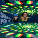 2026 Solar Pool Lights with Digital Pool Thermometer,Color Changing Floating Pool Lights that Float IP68 Waterproof,Hangable Solar Powered Floating Light for Pool Lighting Party Decor-1 PC