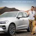 Syncwire Tire Inflator Portable Air Compressor - 150PSI 2X Faster Inflation Smart Air Pump for Car Tires [Extra-Large LCD] with Digital Pressure Gauge, Auto Shut-Off for Car, Motorcycle, Bike & Balls (Black)