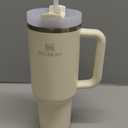 STANLEY Quencher H2.0 Tumbler with Handle and Straw 30 oz | Flowstate 3-Position Lid | Cup Holder Compatible for Travel | Insulated Stainless Steel Cup | BPA-Free | Cream 2.0