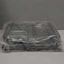 Kitsure Dish Drying Rack for Kitchen Counter, Stainless Steel Sink Organization and Storage Essentials with Cutlery Holder, Home and Appartment Decor, 12''W x 15.5''L, Black